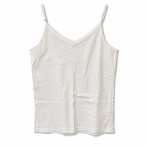 🦜 White Cami Tank Top V-Neck Adjustable Spaghetti Straps